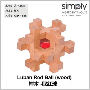 Luban Lock IQ Brain Teaser Educational Toy Kids Montessori 3D Puzzles Unlock/ Puzzle Assembled Toys/ Kong Ming/ 鲁班锁 孔明锁