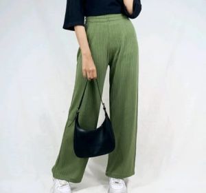 Celana Kulot Knit Berkualitas - Kulot Knit Pants Premium