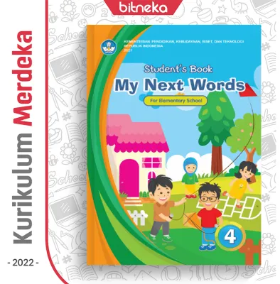 Buku Siswa Bahasa Inggris : My Next Words SD Kelas 4 Kurikulum Merdeka Kurmer