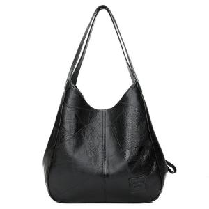 Womens PU mềm Túi đeo chéo túi xách sức chứa lớn Túi đeo vai thời trang tất cả phù hợp với Tote Túi Retro giản dị hẹn hò Túi