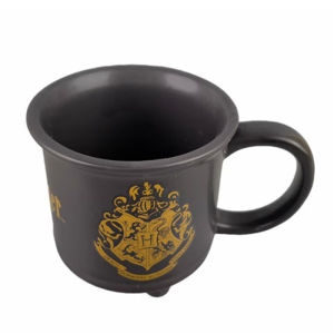 Triangle Stove Water Cup Black Ribbon Feet Coffee Cup Harry Potter Triangle Pot Ceramic Cup Incense Burner Shape Mug