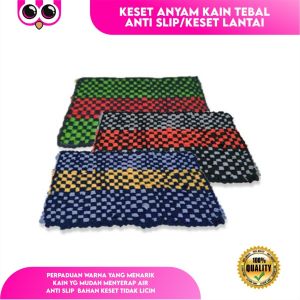 KESET ANYAM KAIN TEBAL ANTI SLIP / KESET LANTAI TENUN SERBAGUNA