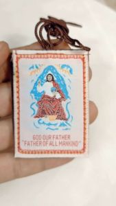 Wool Scapular for Protection Against Evil 2X3 inches