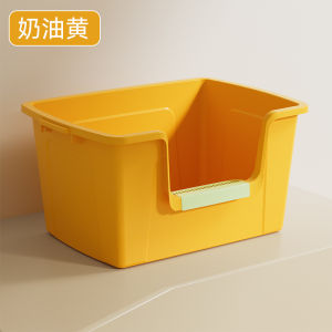 Large Litter Basin Cat Litter Box Integrated Open Extra  With Scoop Anti Splash Cat Toilet Pet Supplies