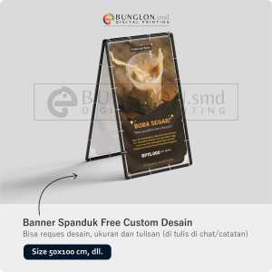 PRINT CETAK SPANDUK BANNER BOBA SEGAR BISA CUSTOM