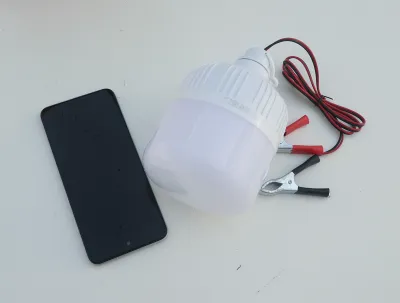 BÓNG ĐÈN LED 12V KẸP BÌNH ẮC QUY 20W 30W 40W