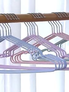 100PCS Stainless Steel Clothes Hangers Strong Heavy Duty Drying Metal Coat Hanger Space Saving Set