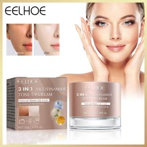 Eelhoe 3 trong 1 kem làm trắng da nicotinamide đều giữ ẩm da kem che khuyết điểm làm mới làm sáng làm sáng melanin nuôi dưỡng chăm sóc da mặt vô hình lỗ chân lông che vết thâm mịn nếp nhăn kiểm soát dầu không thấm nước nuôi dưỡng làm sáng kem làm trắng da