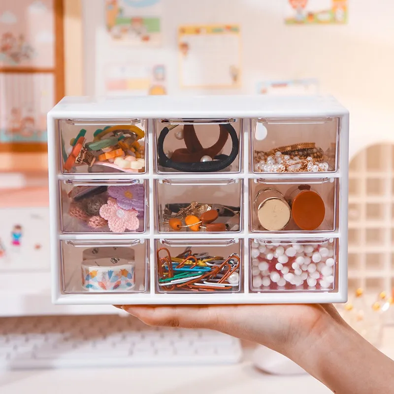 Trendy Cute Mini Plastic Jewelry Storage Box Portable for Study Table Home  Living, Dora Box Drawer