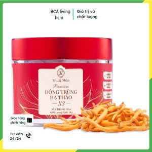 Đông trùng hạ thảo X3 Premium 10gr bcalivinghcm tăng cường sức đề kháng làm chậm quá trình lão hoá giúp da mịn màng trắng sáng