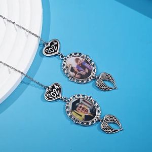 Unique Graduation Caps Tassels Charm Pendants with Customizing Photo for Memory 2025 Graduation Gifts Memorial Gifts