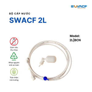 Bộ cấp nước tự ngắt SWACF 2L BCN dài 3m chống tràn nhựa cao cấp an toàn thực phẩm
