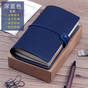 A6 Korean PU Leather Portable Cute Writing Notebook With Rubben Band for Student Women Diary Journal