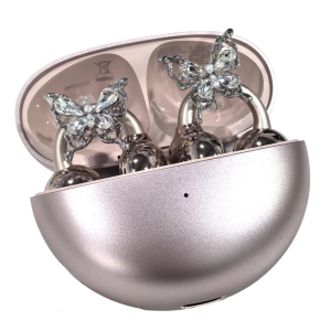 Luxurious Rhinestones Studded Bows Earphone Clip Copper Alloy Universal Decoration For Headphones