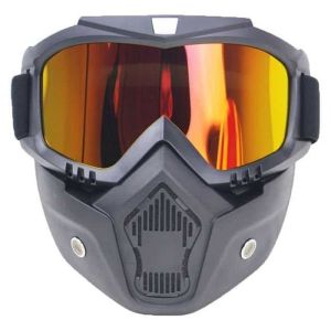 ( DIKIRIM DARI JAKARTA ) Kacamata Goggle Helm Masker Motor Set Paintball Airsoftgun Trail Cross