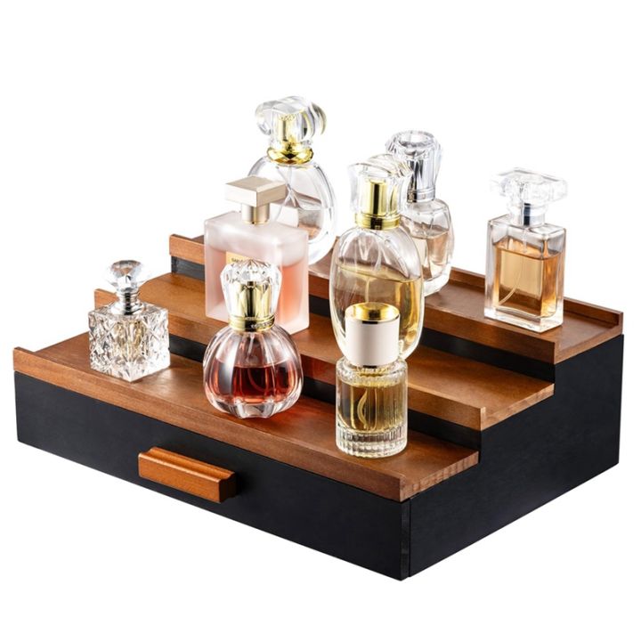 Wooden Cologne Display Stand Organizer for Men, Tier Cologne Display with  Drawer Storage, Perfume Display Rack Perfume Organizer Lazada PH