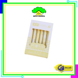 MI-A69 Pulpen ST Set 6IN1 Motif Bunga 0.5MM / Pena Mekanik Alat Tulis Perlengkapan Sekolah / Retractable Pen Karakter Set / Pulpen Cetek Import