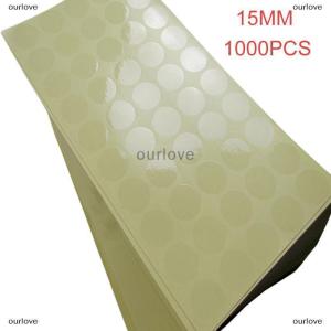 [COD] ourlove 1000 15mm CLEAR round Sticker ป้ายชื่อโปร่งใสวงกลมพีวีซีซีลฉลาก