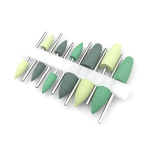 12pcs/set Dental SILICONE Polishers Resin Base Acrylic Polishing Burs 2.35mm