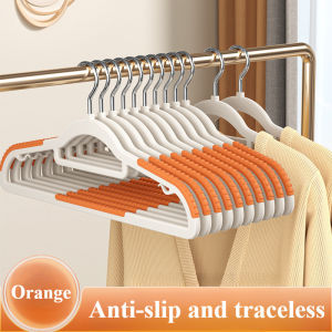 50PCS Non-slip Clothes Heavy Duty Plastic Hangers with 360° Swivel Hook Ultra Thin Household Hanger