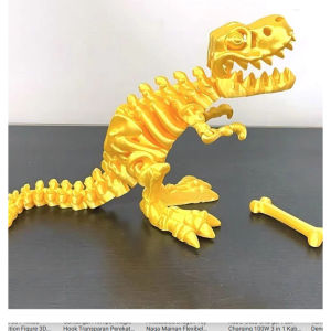 Articulated Dino Dinosaurus Toy 3D Printed Mainan Anak Naga Action Figure Model Mini