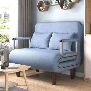 Partlimit Folding lounge chair Office home lunch nap single bed dual purpose chair can lie or sit chair back sofa chair