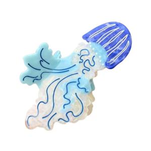 Phong cách sứa Acetate kẹp tóc vuốt thiết kế độc đáo phụ kiện tóc của phụ nữ cho các buổi đi chơi hàng ngày và các cuộc tụ họp bình thường