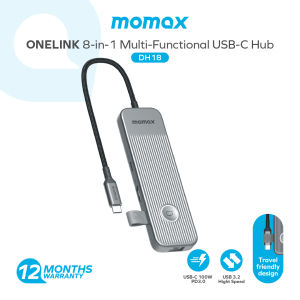 Momax DH18E ONELINK 8-in-1 Multi-Functional USB-C Hub