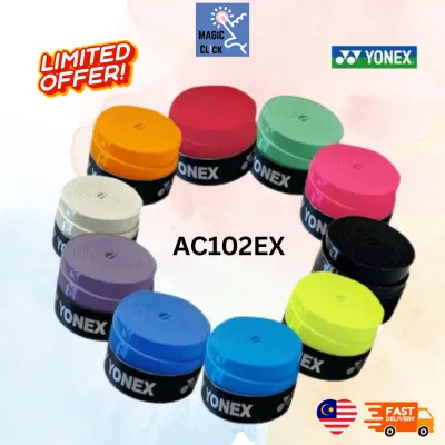 Yonex Badminton Grip Super Grap AC102EX Overgrip | Non-Slip Sweat-Absorbent | Badminton/Tennis Racket