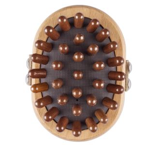 带脉刷肚子按摩神器腹部气垫经络按摩刷全身通用腿部筋络刷榉木Pulse brush belly massage tool abdominal air cushion meridian massage brush universal for the whole body leg muscles and meridians brush beech wood