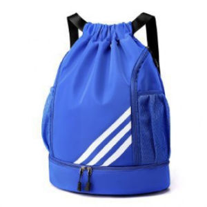 Drawstring backpack lightweight suitable for basketball football sports foldable travel outdoor leisure backpack