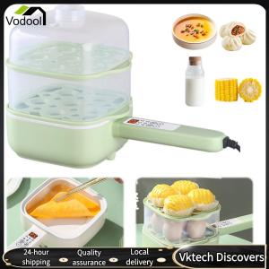 【Vodool】Egg Cooker Holds Up To 12 Eggs Electric Egg Cooker Double Layer Multifunctional Egg Poacher Auto Shutoff for Hard Boiled