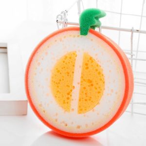 Fruit Shape Dish Washing Sponge Kitchen Accessories Cleaning Sponge Cleaning Dish Remove Stains Thickened Sponge Fruit-themed Thick Sponge