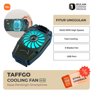TaffGO Smartphone Cooling Fan Kipas Pendingin Radiator H-15