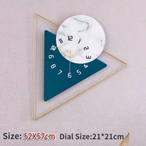 【Fans Tone】Marble Wall Clock Simple Decorative Creative Nordic Modern Marble Clock Wall Clock for Living Room Kitchen Office Bedroom