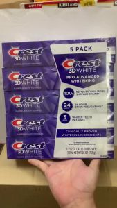Lốc 5 tuýp Kem đánh răng Crest 3D 147g White Advanced Triple Whitening tuýp 147g - - SHOP CHUYÊN CUNG CẤP CÁC SẢN PHẨM CHẤT LƯỢNG CAO ĐƯỢC SĂN ĐÓN ƯA CHUỘNG TRÊN THỊ TRƯỜNG HÀNG CHUẨN ĐẢM BẢO XÀI THÍCH NGAY MỜI KHÁCH YÊU ỦNG HỘ App