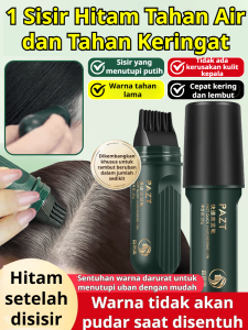 Stik Rambut Satu Sikat Tutupi Rambut Putih Ekstrak Tanaman Warna Ulang Cepat Mudah Dibersihkan Tanpa Sisa