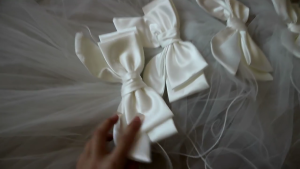 LED Light Up Bridal Veil Headpieces with Bowknot Wedding Bridal Veil Long Tulle Dainty Bride Supplies Wedding Party Veil