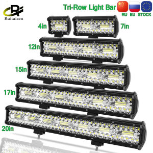3Rows LED Bar 4-28 inch LED Light Bar LED Work Light combo beam for Car Tractor Boat OffRoad 4x4 Truck SUV ATV 12V 24V