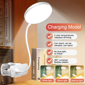 Perlindung Mata USB Klip Lampu Meja Belajar Klip Mode Peredupan Pelindung Mata LED Table Lampu