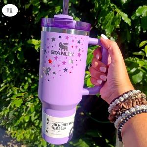 Large Capacity 1200ml Glass Water Bottle - Same Style as Yaya Stanley