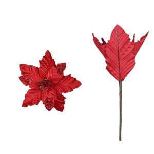 TAQ57 ใหญ่มากๆ ดอกไม้คริสต์มาสแวววาว การจำลองแบบจำลอง เลื่อมประดับโลหะแวววาว ดอกไม้เซ็ทเทียม สร้างสรรค์และสร้างสรรค์ เหมือนจริงจริง ตกแต่งต้นคริสต์มาส ของตกแต่งงานปาร์ตี้สุขสันต์วันคริสต์มาส