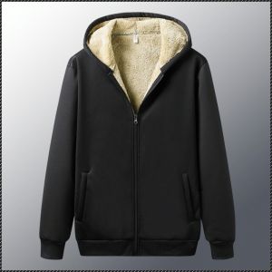 ด้านบน อ่อนนุ่ม เชอร์ปา ชุดสูท บวกกํามะหยี่ กันลม แฟชั่น สายยางยืด กักเก็บความอบอุ่นได้ดี