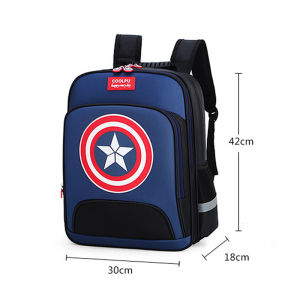 Anime Cartoon Trolley School Bag Boys Grades 1-6 Detachable Waterproof and Wearable Dual-use Childrens Backpack
