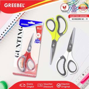 GREEBEL Gunting Sedang Scissor (GUNTING SC-11) / Gunting Stainless /  Anti Karat Nyaman Digenggam