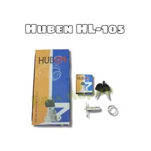 3PCS Kunci Tusuk Huben 105 Push Lock Lemari Sliding Etalase Aluminium