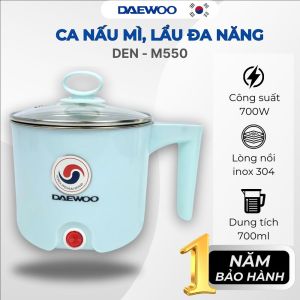 Ca nấu mì lẩu đa năng Daewoo DEN-M550 700ml - Hàng chính hãng