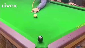 LIVEX 10mm Small Tip Ghost Face Wood Pool Cue  1/2 Split for Snooker/8-Ball/Nine-Ball/Chinese 8-Ball