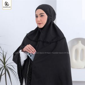 Kamilah - Bergo Umroh Haji Bahan Katun Premium Hijab Cantik Jumbo Bersaku