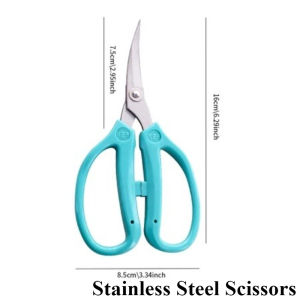 Curved Stainless Steel Scissors Sharp Trimming Sewing Fabric Tailor Craft Home Use